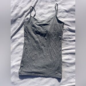 Aeropostale Charcoal Tank Top straps summer built-in bra women’s medium cool